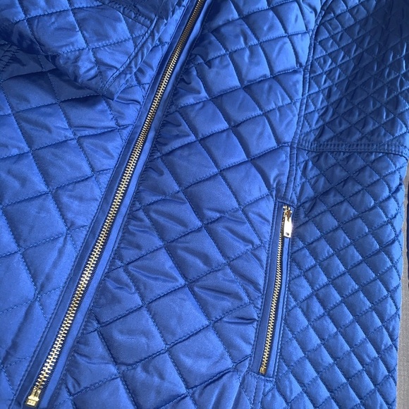 Charter Club Quilted Winter Coat Royal Blue - Picture 5 of 5